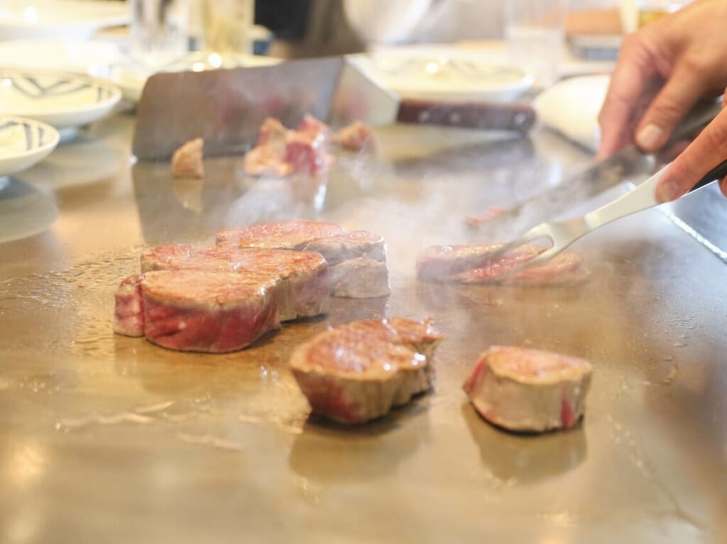 写真acフリー素材「鉄板焼き」