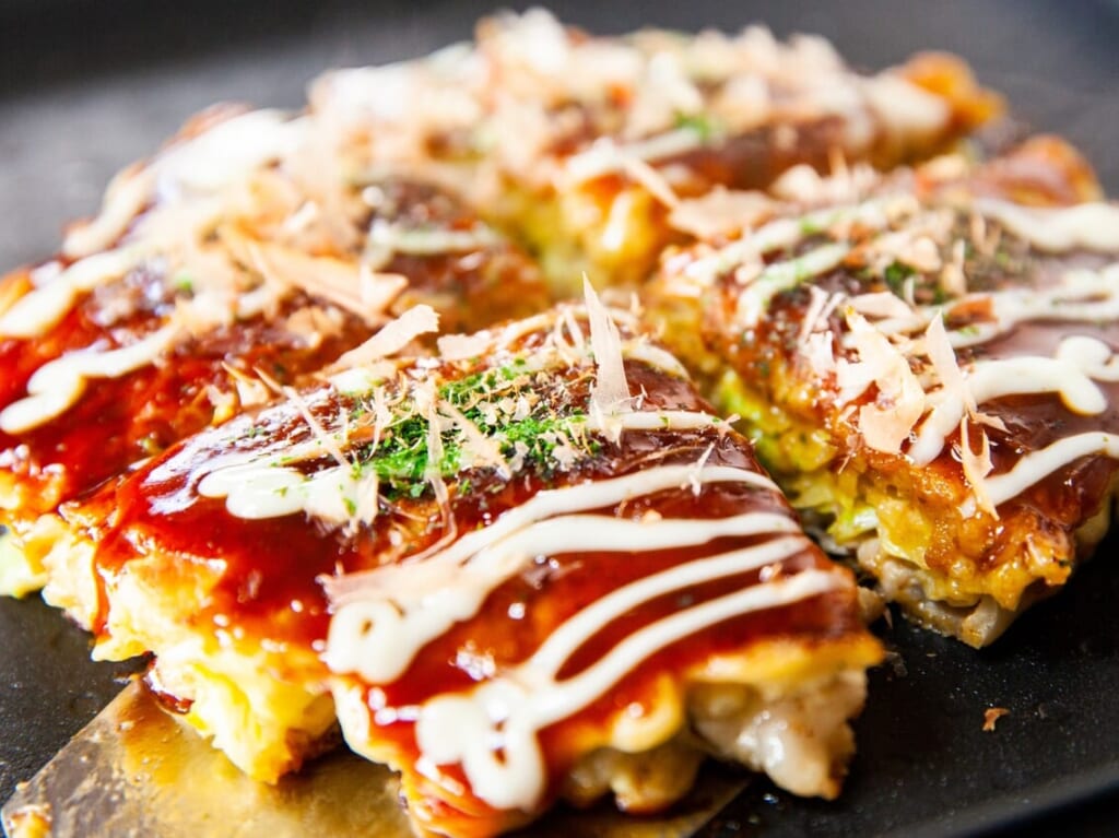 写真acフリー素材「お好み焼き」