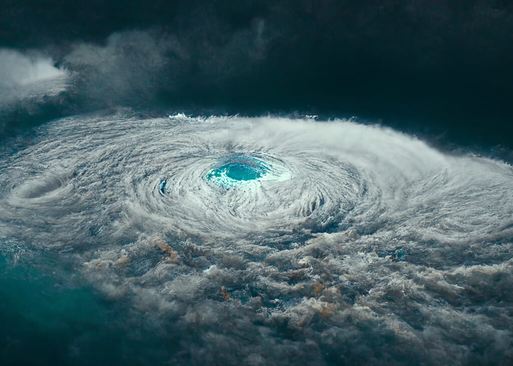 写真acフリー素材「台風」