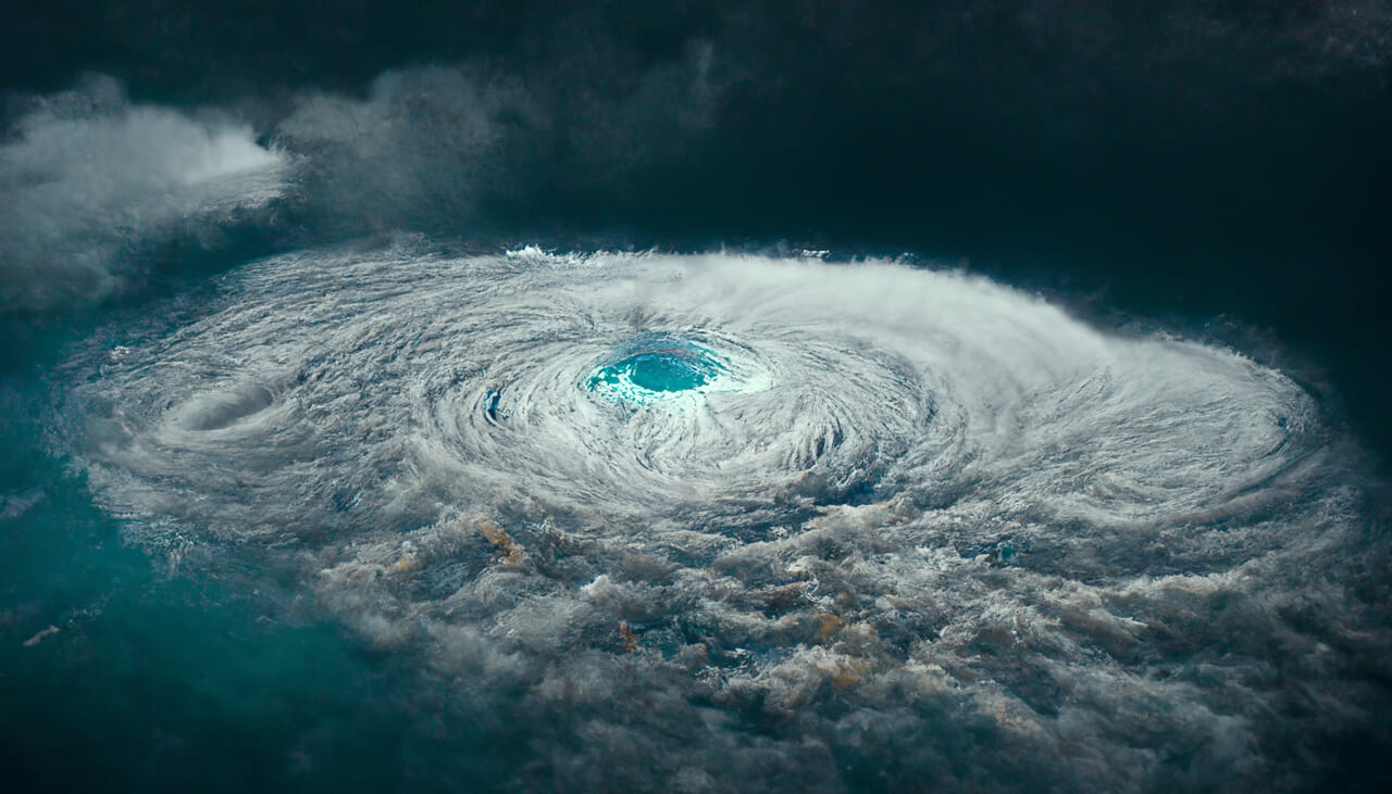 写真acフリー素材「台風」