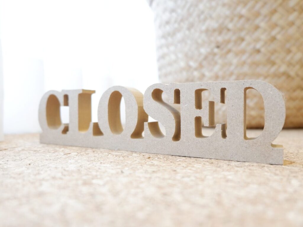 写真acフリー素材「closed」