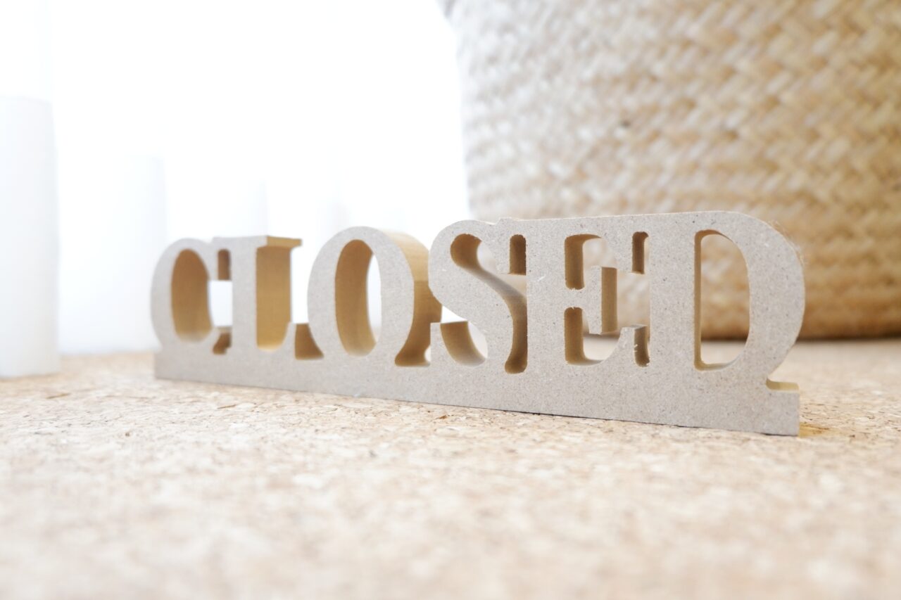 写真acフリー素材「closed」