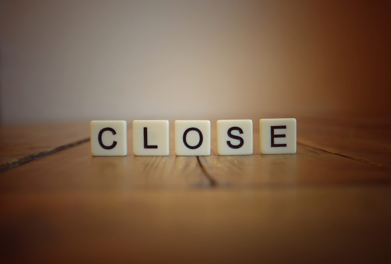 写真acフリー素材「closed」