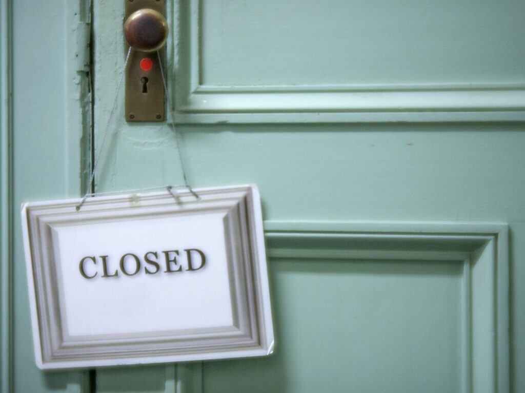 写真acフリー素材「closed」