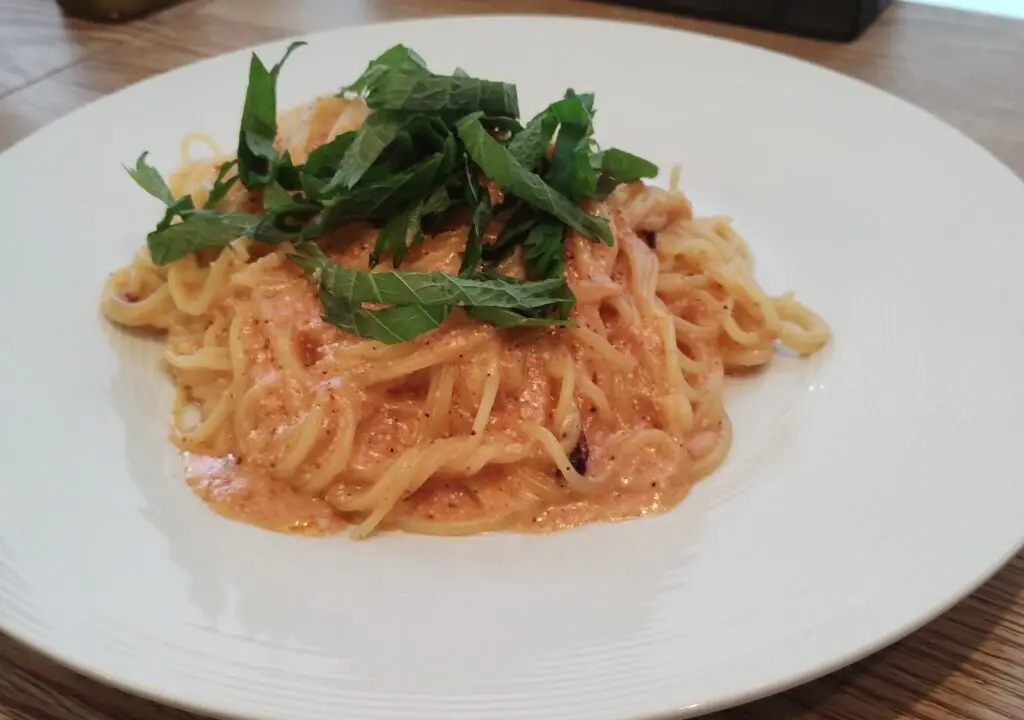 明太子クリームパスタ