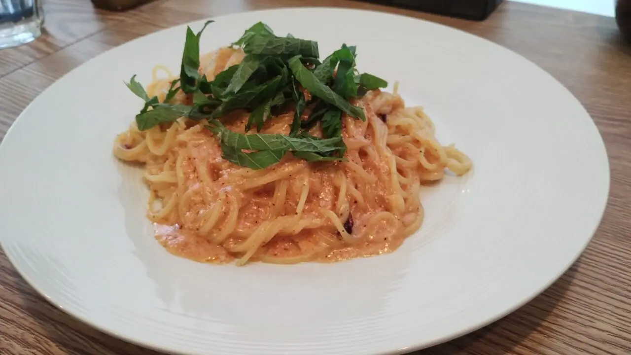 明太子クリームパスタ