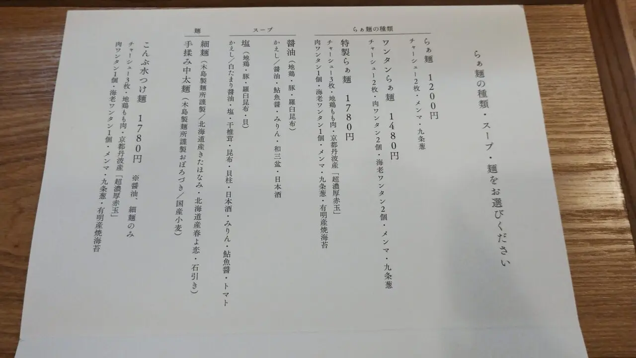 ラーメンの種類