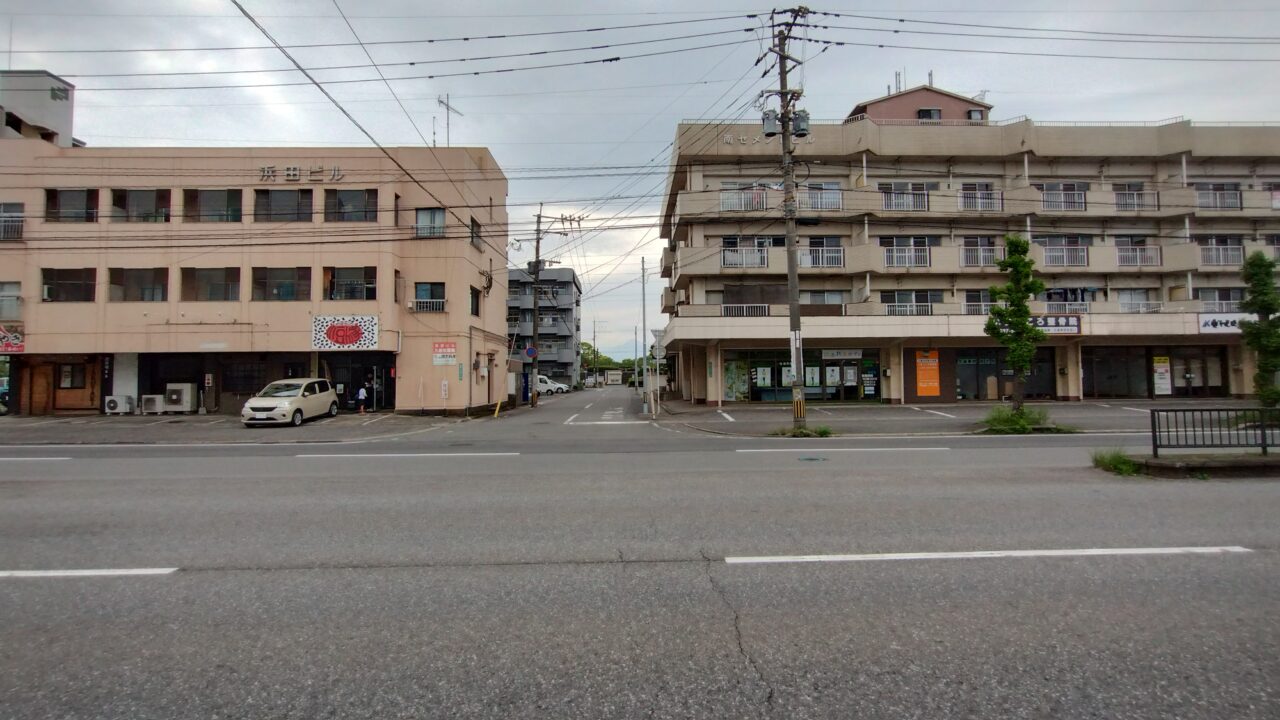 平和市民公園への道