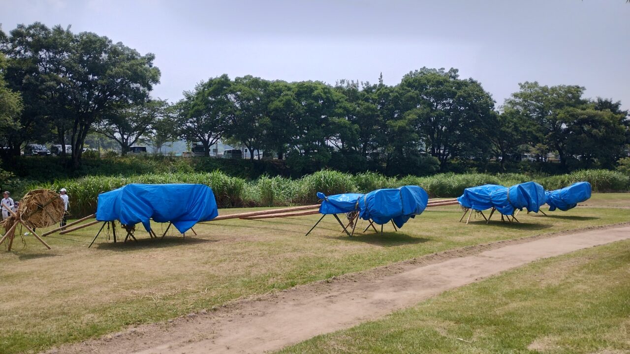 たいまつの準備