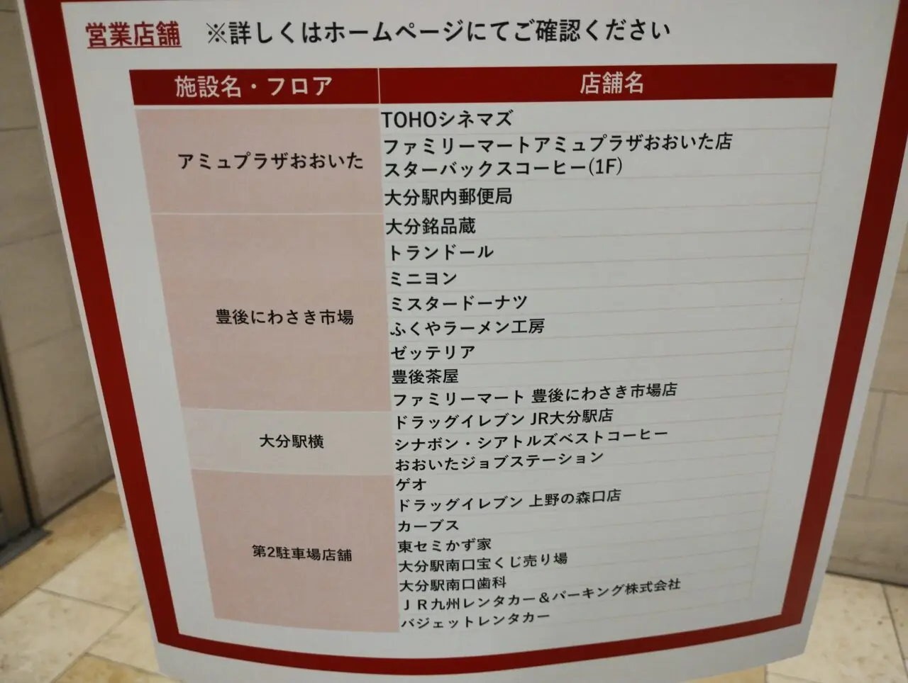 営業店舗一覧