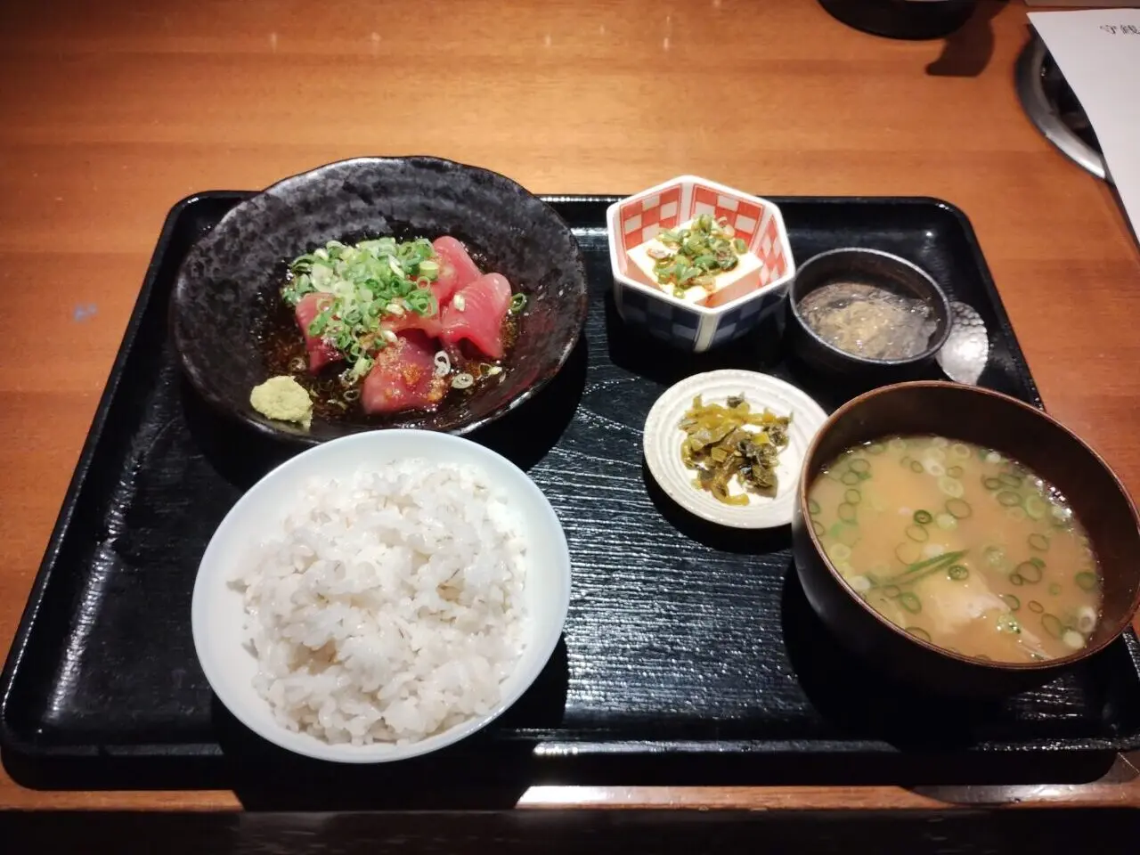 トロたく定食