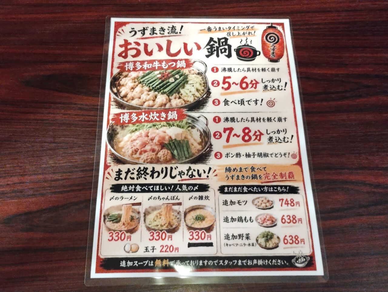 鍋の食べ方